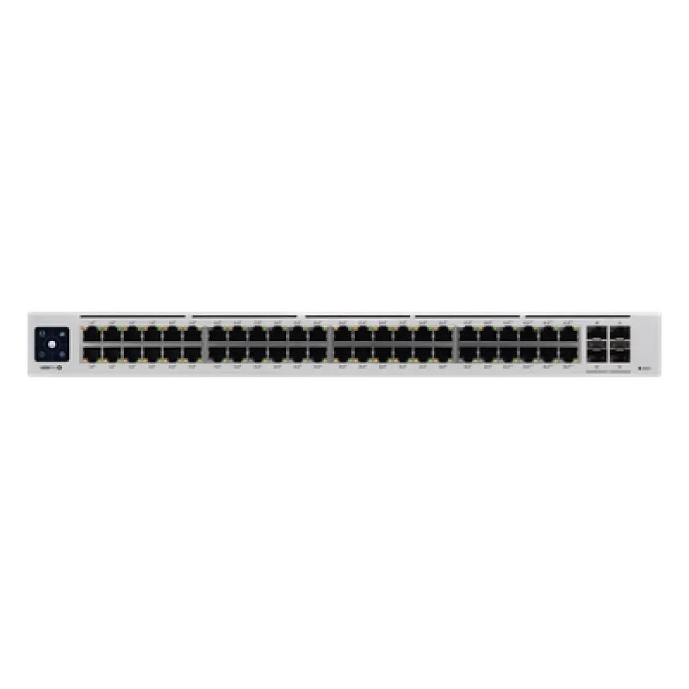 Switch PoE administrable / 48 puertos Gigabit PoE+ / PoE++ 802.3bt / 4 SFP+ 10G / 600W / 1.72' de alto