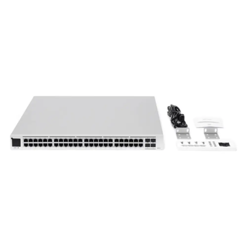 Switch PoE administrable / 48 puertos Gigabit PoE+ / PoE++ 802.3bt / 4 SFP+ 10G / 600W / 1.72' de alto