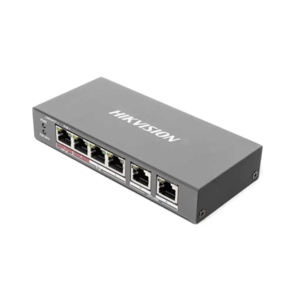 Switch PoE+ / No Administrable / 3 Puertos 10/100 Mbps PoE+ 30W / 1 Puerto Hi-PoE 60W / 2 Puertos Uplink / Modo Extendido hasta 300 m (984 pies)
