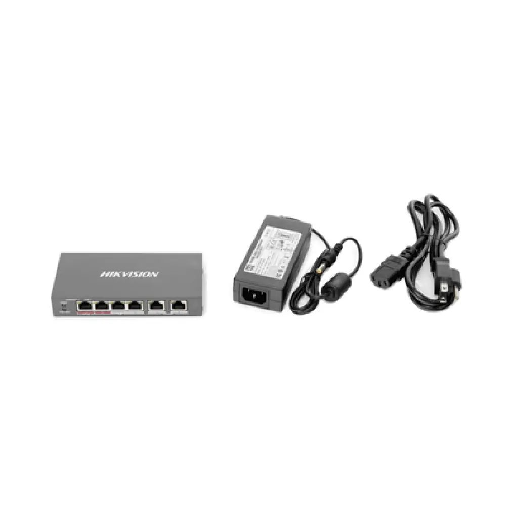 Switch PoE+ / No Administrable / 3 Puertos 10/100 Mbps PoE+ 30W / 1 Puerto Hi-PoE 60W / 2 Puertos Uplink / Modo Extendido hasta 300 m (984 pies)