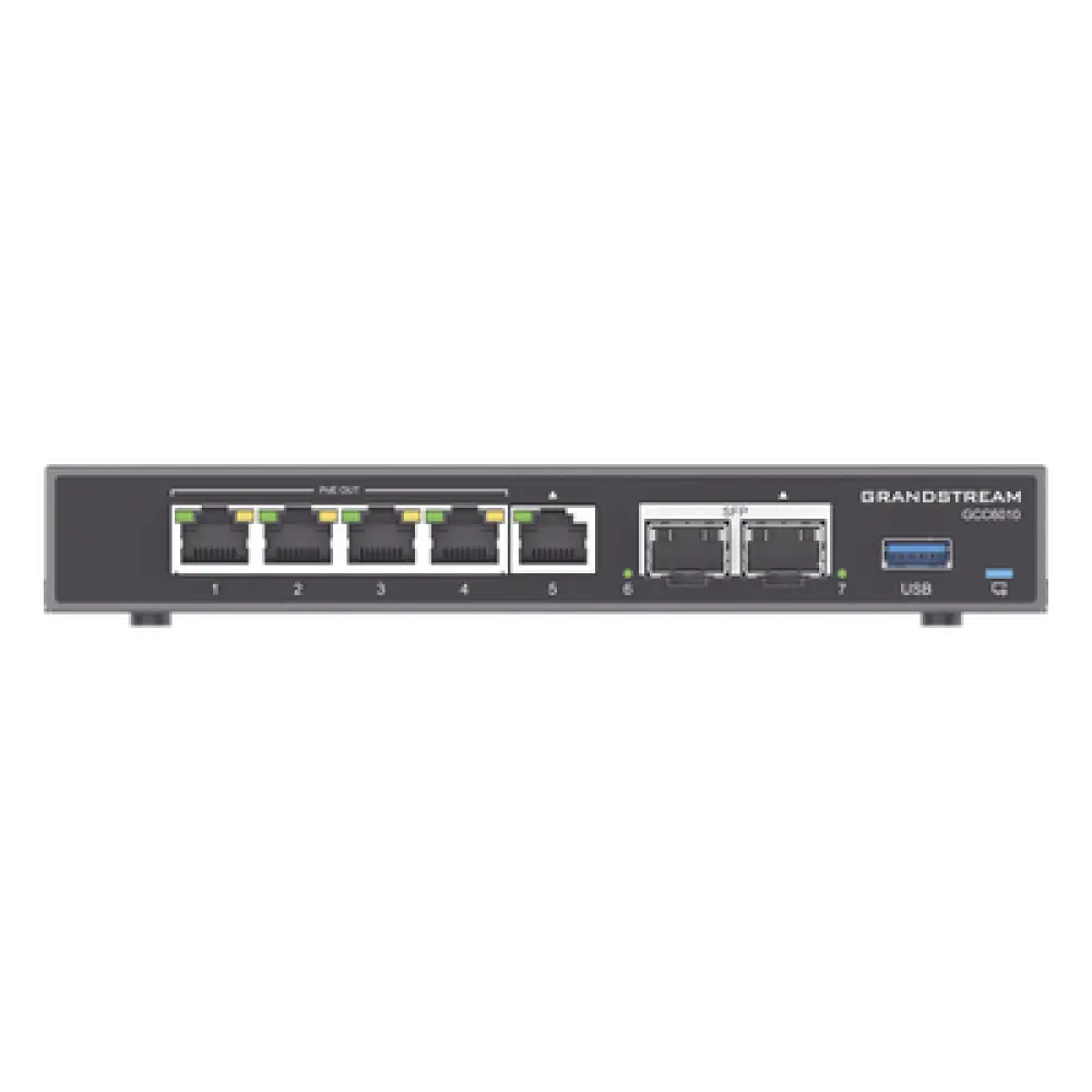 Router Firewall / IP PBX 24 Usuarios / Switch PoE 4 Puertos / SFP 2.5G / VPN 2.5 Gbps / 3x WAN Configurables
