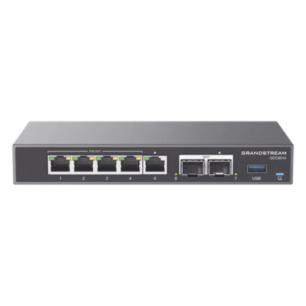 Router Firewall / IP PBX 24 Usuarios / Switch PoE 4 Puertos / SFP 2.5G / VPN 2.5 Gbps / 3x WAN Configurables
