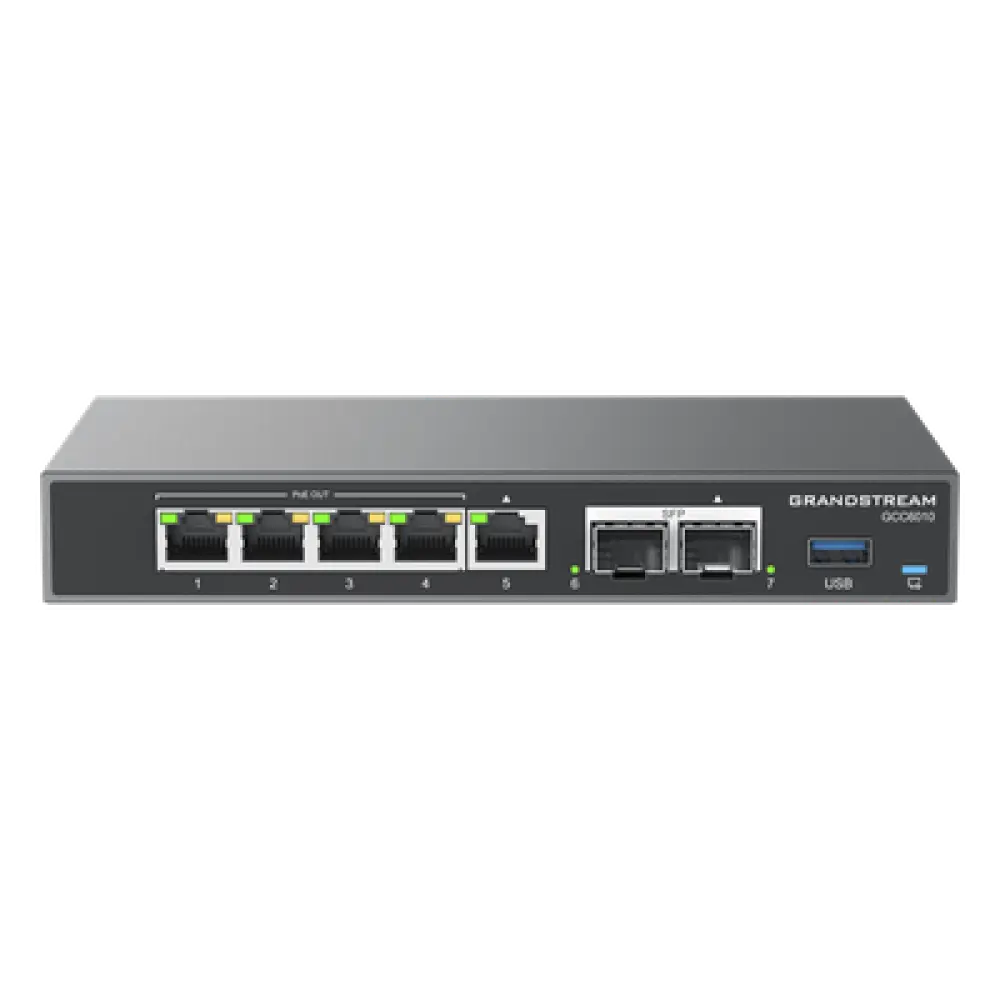Router Firewall / IP PBX 24 Usuarios / Switch PoE 4 Puertos / SFP 2.5G / VPN 2.5 Gbps / 3x WAN Configurables