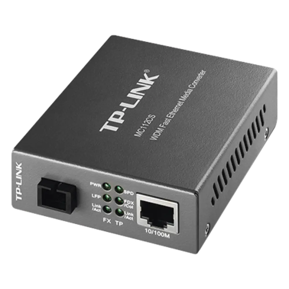 Convertidor de Medios WDM / Fibra Monomodo SC / 20 km (12.4 mi) / 10/100 Mbps / Longitud de Onda 1310/1550 nm / Plug and Play