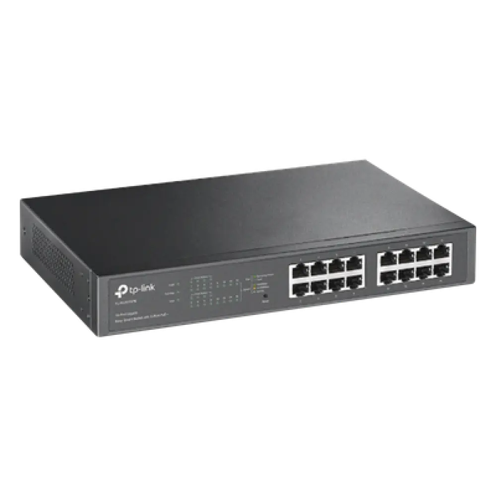 Switch PoE+ Easy Smart / 16 Puertos Gigabit / 8 Puertos PoE+ / 150W / 32Gbps / 9KB Jumbo Frame