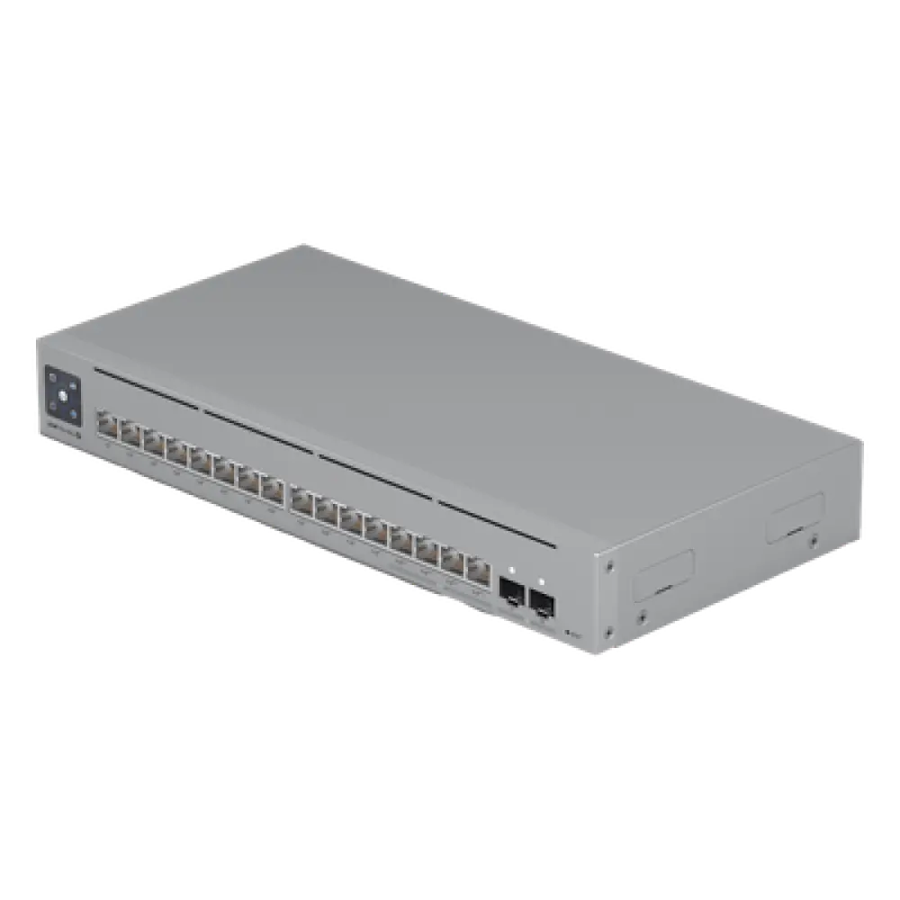 Switch PoE Administrable / 16 Puertos / 4x 2.5 GbE PoE++ / 12x GbE PoE+ / 2x SFP+ 10G / 180W / Pantalla Táctil 1.3'