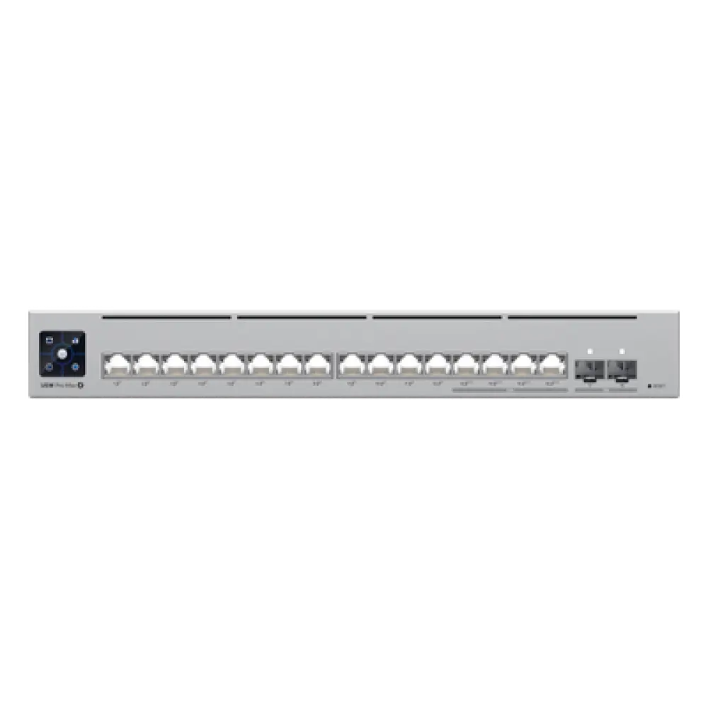 Switch PoE Administrable / 16 Puertos / 4x 2.5 GbE PoE++ / 12x GbE PoE+ / 2x SFP+ 10G / 180W / Pantalla Táctil 1.3'