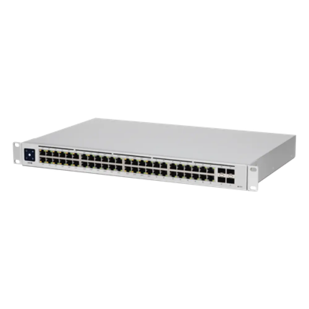 Switch PoE / 48 Puertos Gigabit / 32 Puertos PoE+ / 4 SFP 1G / 195W / 104 Gbps / 1U Rack / 1.43 x 11.22 x 17.41 pulgadas