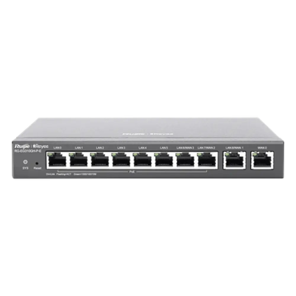 Router Balanceador SD-WAN / 1.5 Gbps / 350 Usuarios / 8 Puertos Gigabit PoE+ 110W / 4 WAN / Gestión en Nube