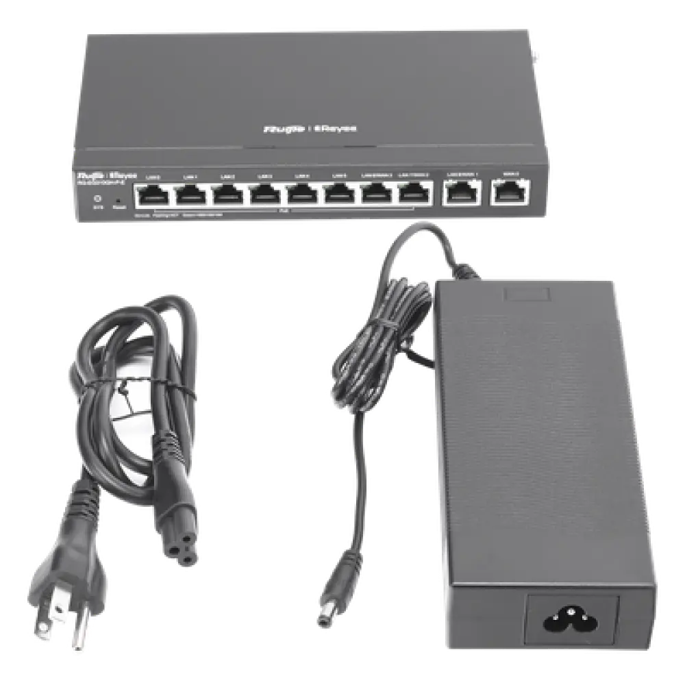 Router Balanceador SD-WAN / 1.5 Gbps / 350 Usuarios / 8 Puertos Gigabit PoE+ 110W / 4 WAN / Gestión en Nube