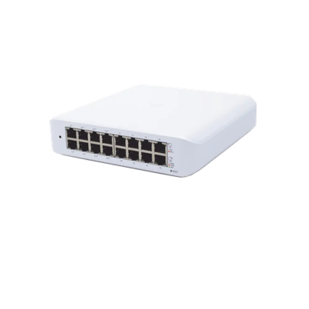 Switch administrable PoE / 16 puertos Gigabit / 8 puertos 802.3af/at / 45 W / 16 Gbps throughput / 7.5 x 7.3 x 1.7 pulgadas