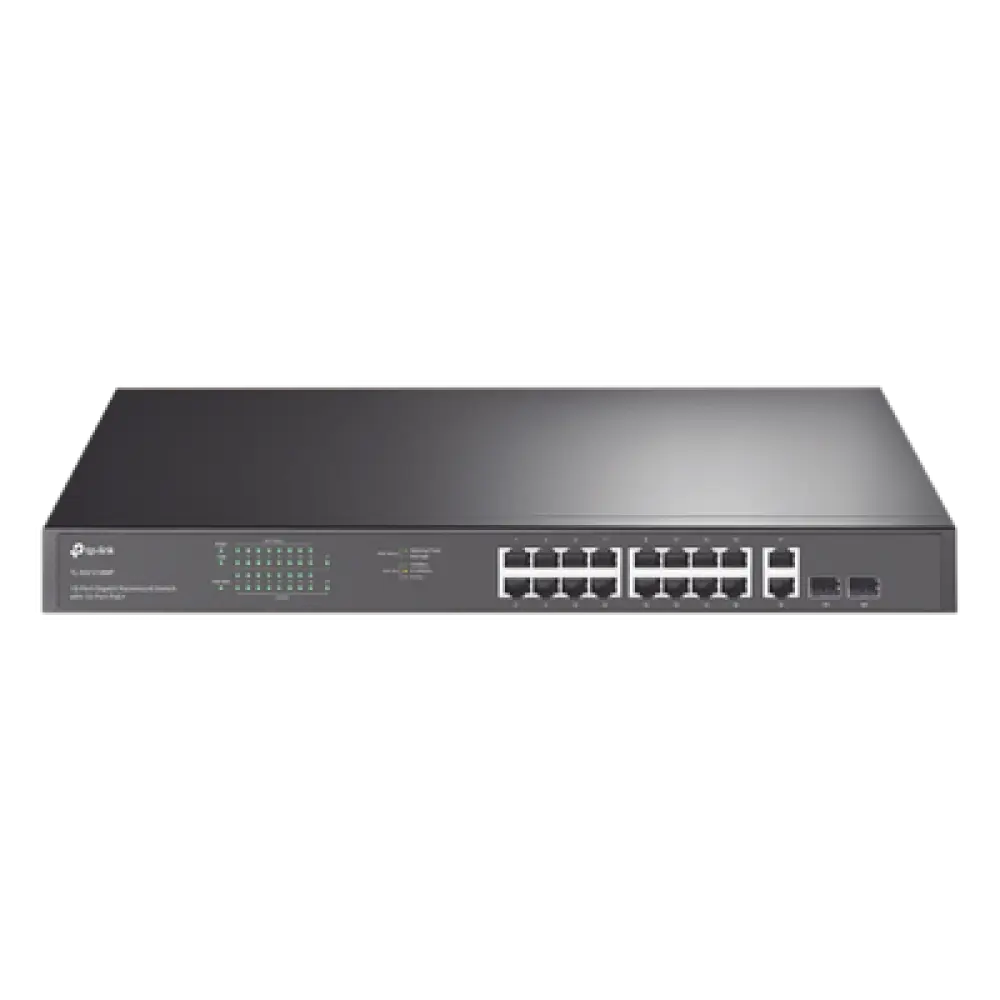 Switch PoE / 16 Puertos Gigabit / 2 SFP / 2 Combo / 250W PoE / 36 Gbps / Rackmount