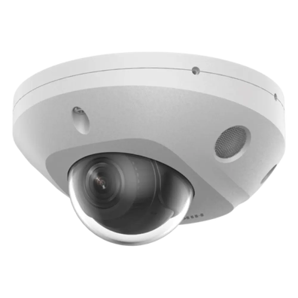 Mini Domo IP / 4 Megapixel / Dual Light 30 m (98.4 ft) / WDR 120 dB / IP67 / PoE / MicroSD 512 GB