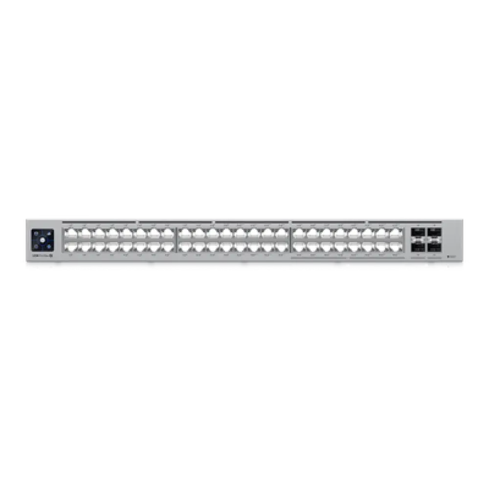 Switch administrado capa 3 / 48 puertos / 16x 2.5 GbE + 32x 1 GbE / 2x SFP+ 10G / PoE++ 720W / Pantalla táctil 1.3"