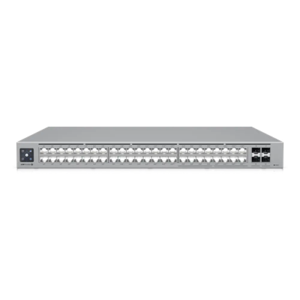 Switch administrado capa 3 / 48 puertos / 16x 2.5 GbE + 32x 1 GbE / 2x SFP+ 10G / PoE++ 720W / Pantalla táctil 1.3"