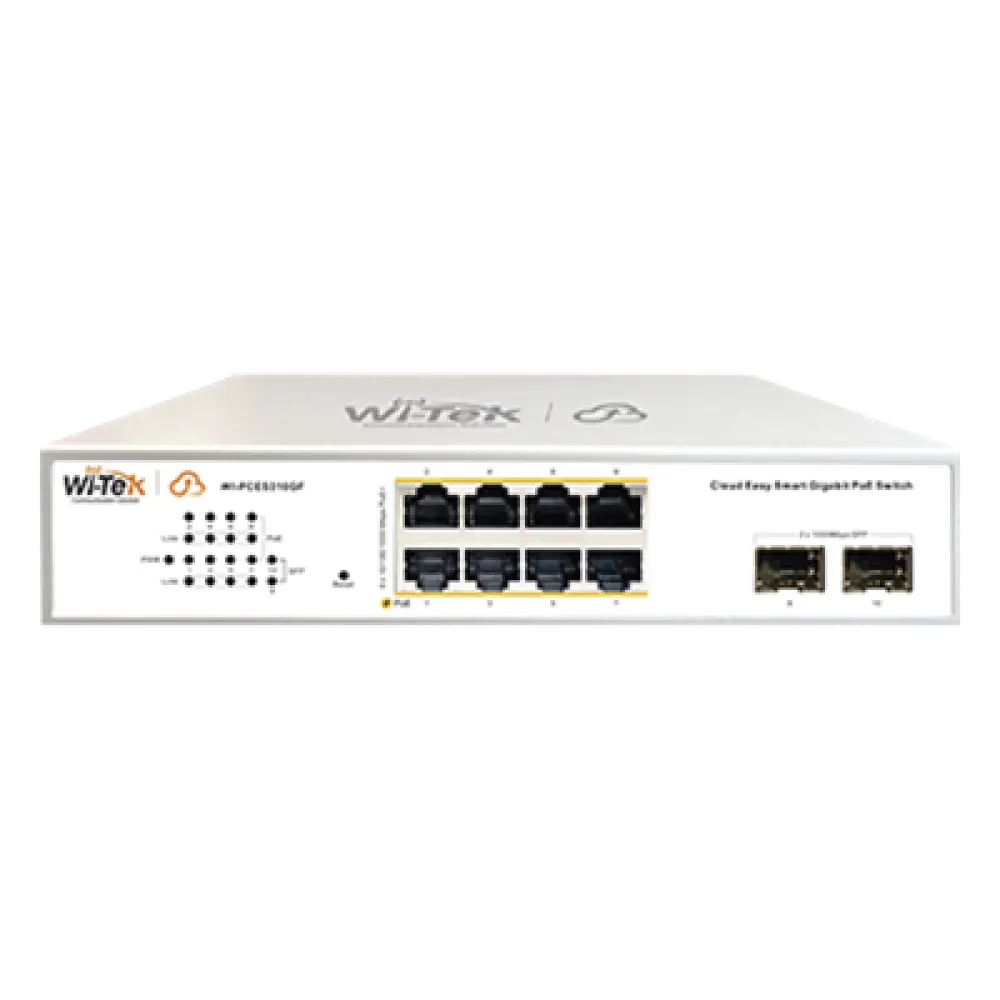 Switch PoE Administrable / 8 Puertos Gigabit PoE af/at / 2 x SFP Gigabit / Presupuesto PoE 120 W / Administración Cloud