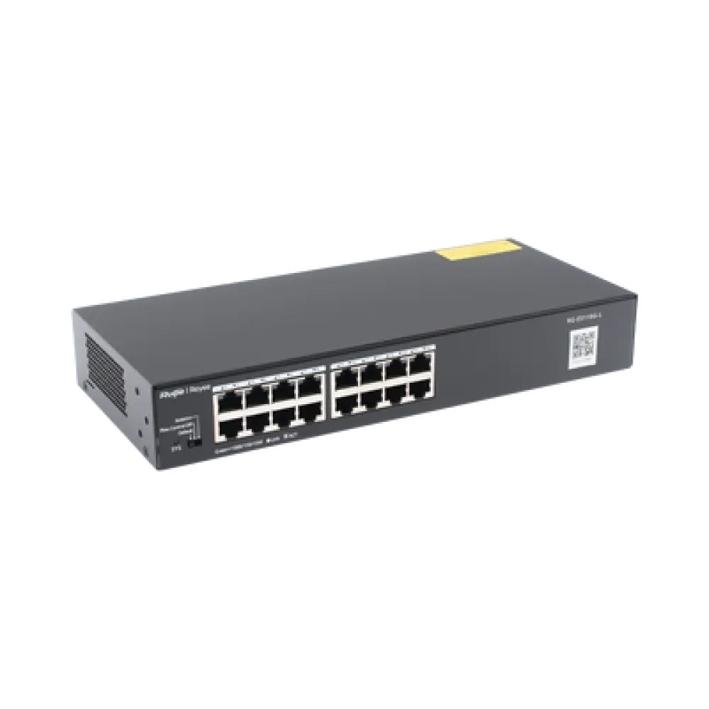 Switch No Administrable / 16 Puertos Gigabit / 32 Gbps / Fanless / Protección 4 kV
