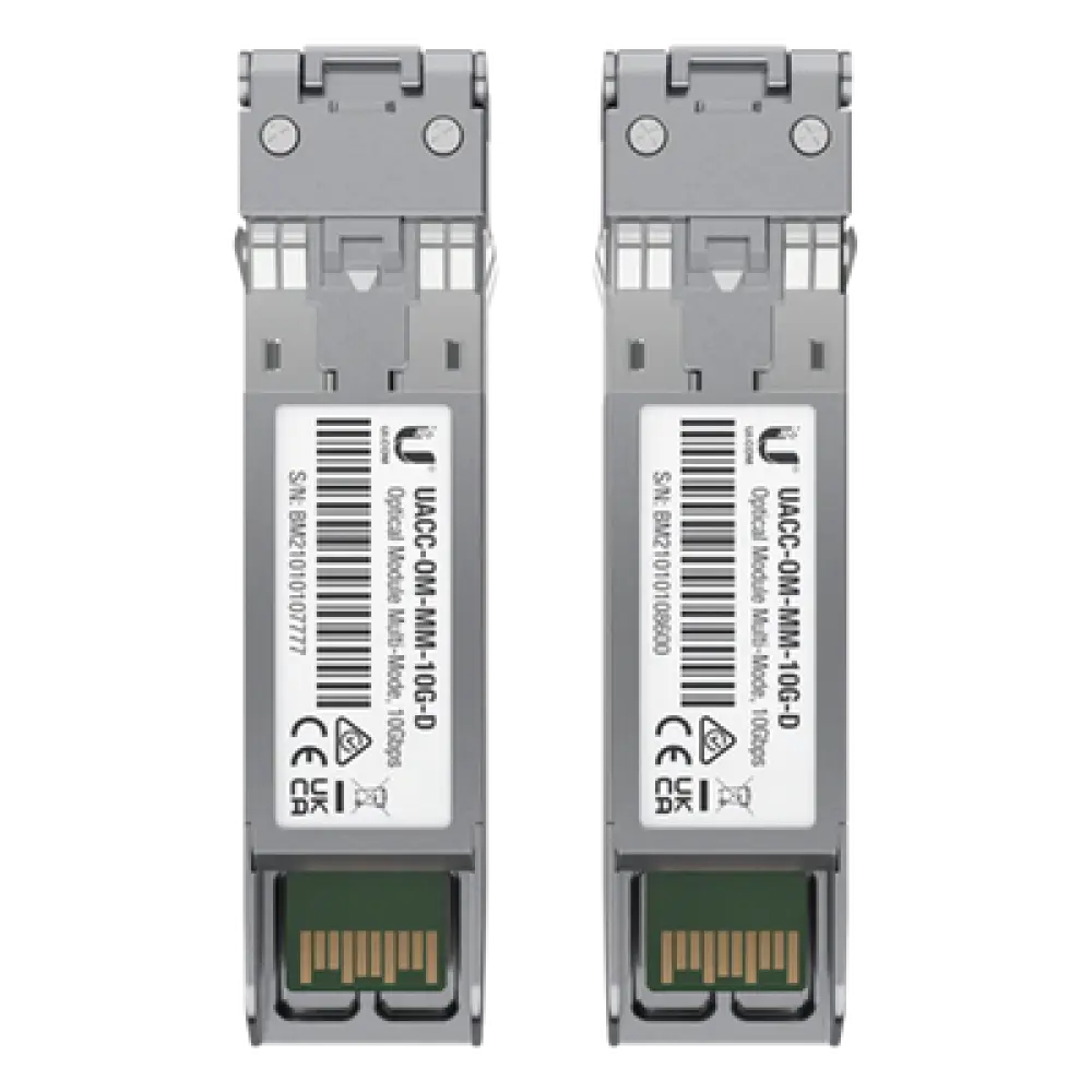 Módulo SFP+ / 10 Gbps / Multimodo / Alcance 300 m (984.3 ft) / LC Dúplex / 850 nm / Paquete de 2