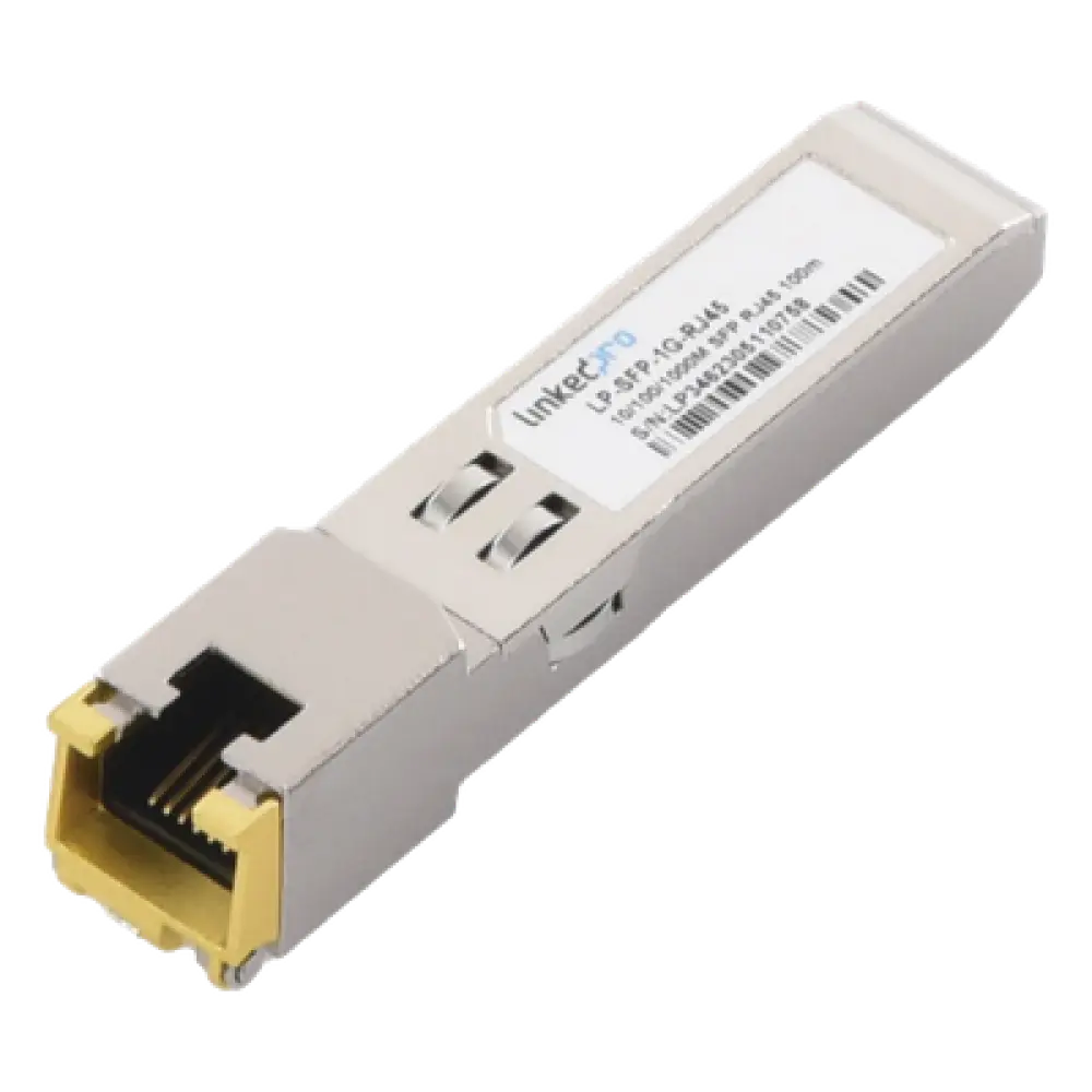 Transceptor SFP a RJ45 / 10/100/1000 Mbps Auto Negociación / 1000BASE-T / Alcance 100 m (328 ft)