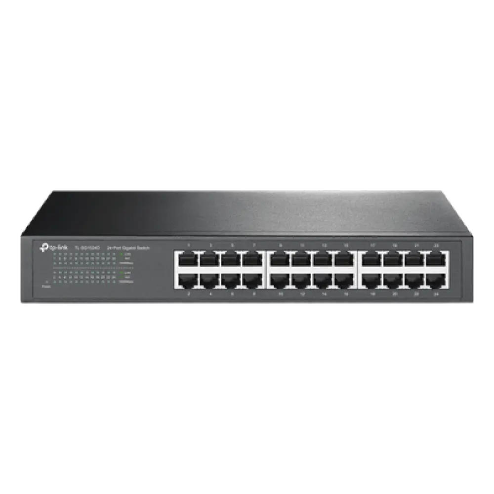 Switch Gigabit no administrable / 24 puertos 10/100/1000 Mbps / 35.7 Mpps / Escritorio o rack