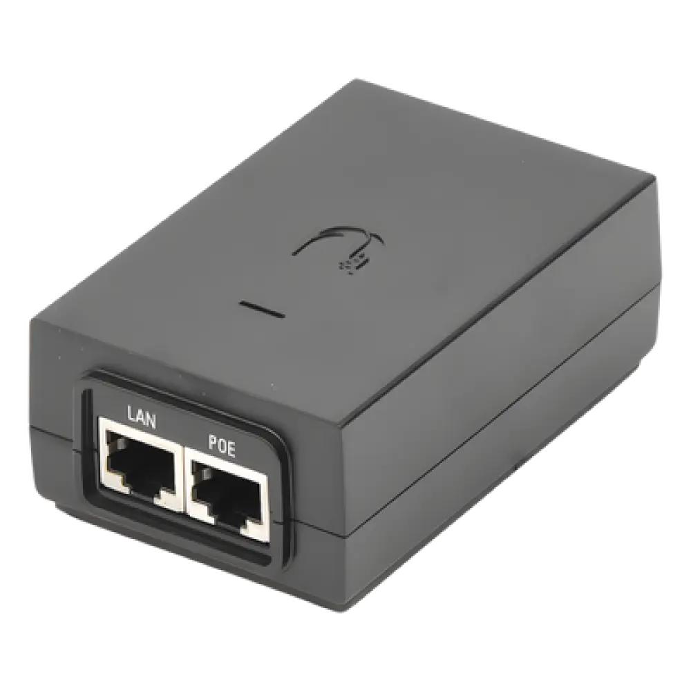 Adaptador PoE / 24 VDC 1.0 A / Gigabit 10/100/1000 Mbps / Protección ESD / Montaje en Pared / 0-40°C