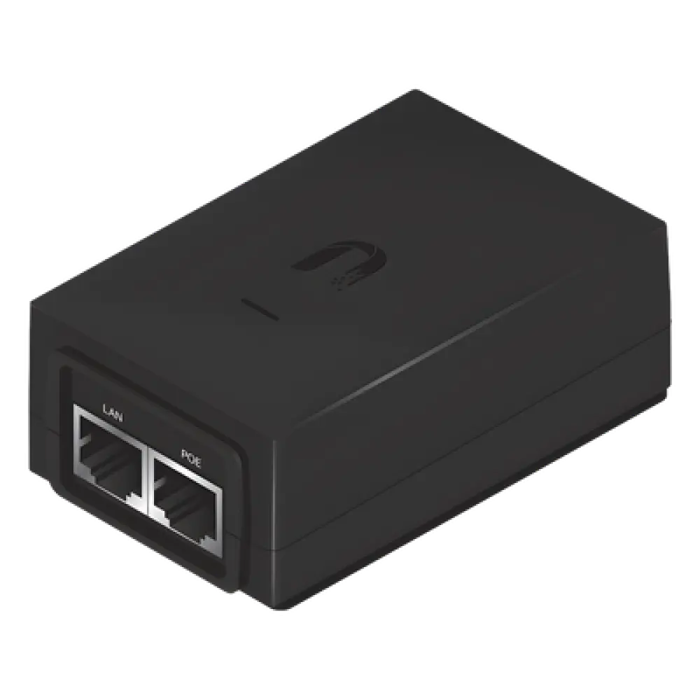 Adaptador PoE / 24 VDC 1.0 A / Gigabit 10/100/1000 Mbps / Protección ESD / Montaje en Pared / 0-40°C