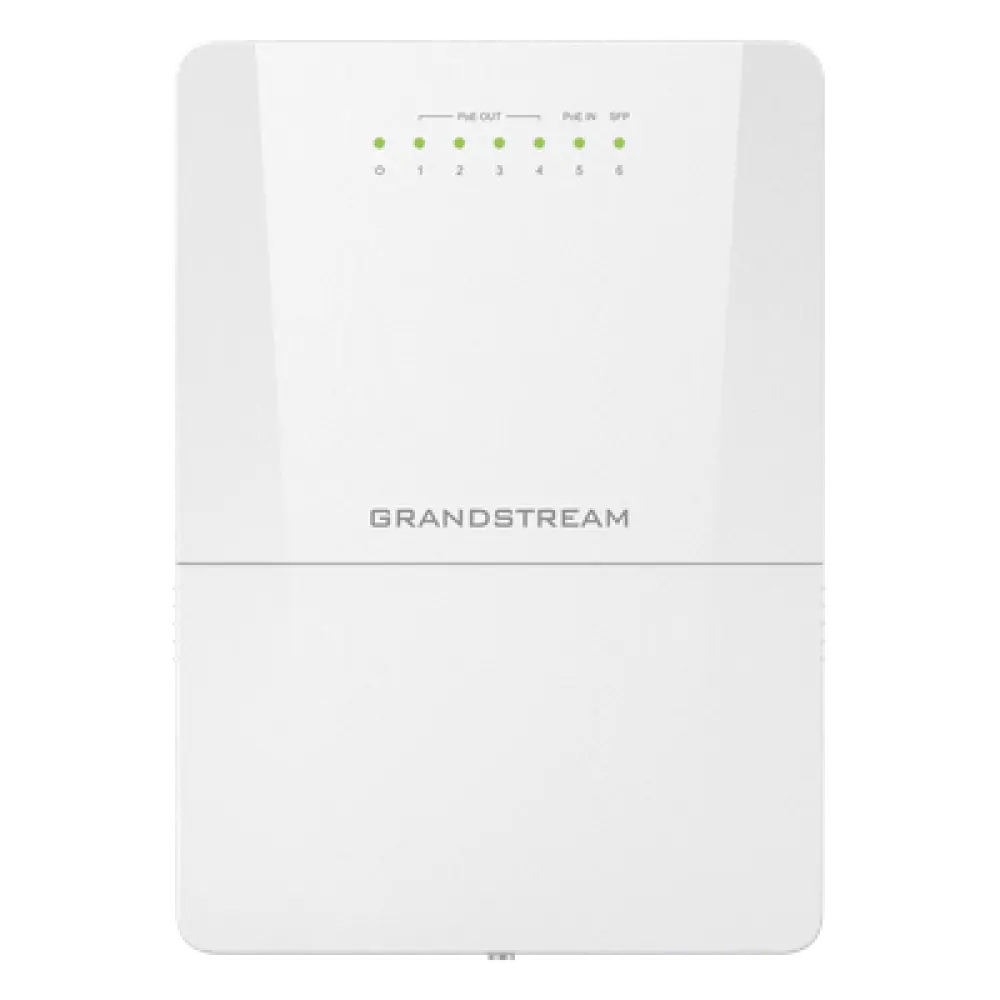 Switch PoE Administrable para Exteriores / 6 Puertos / 5 GE + 1 SFP / IP66 / PoE Integrado / Gestión Remota