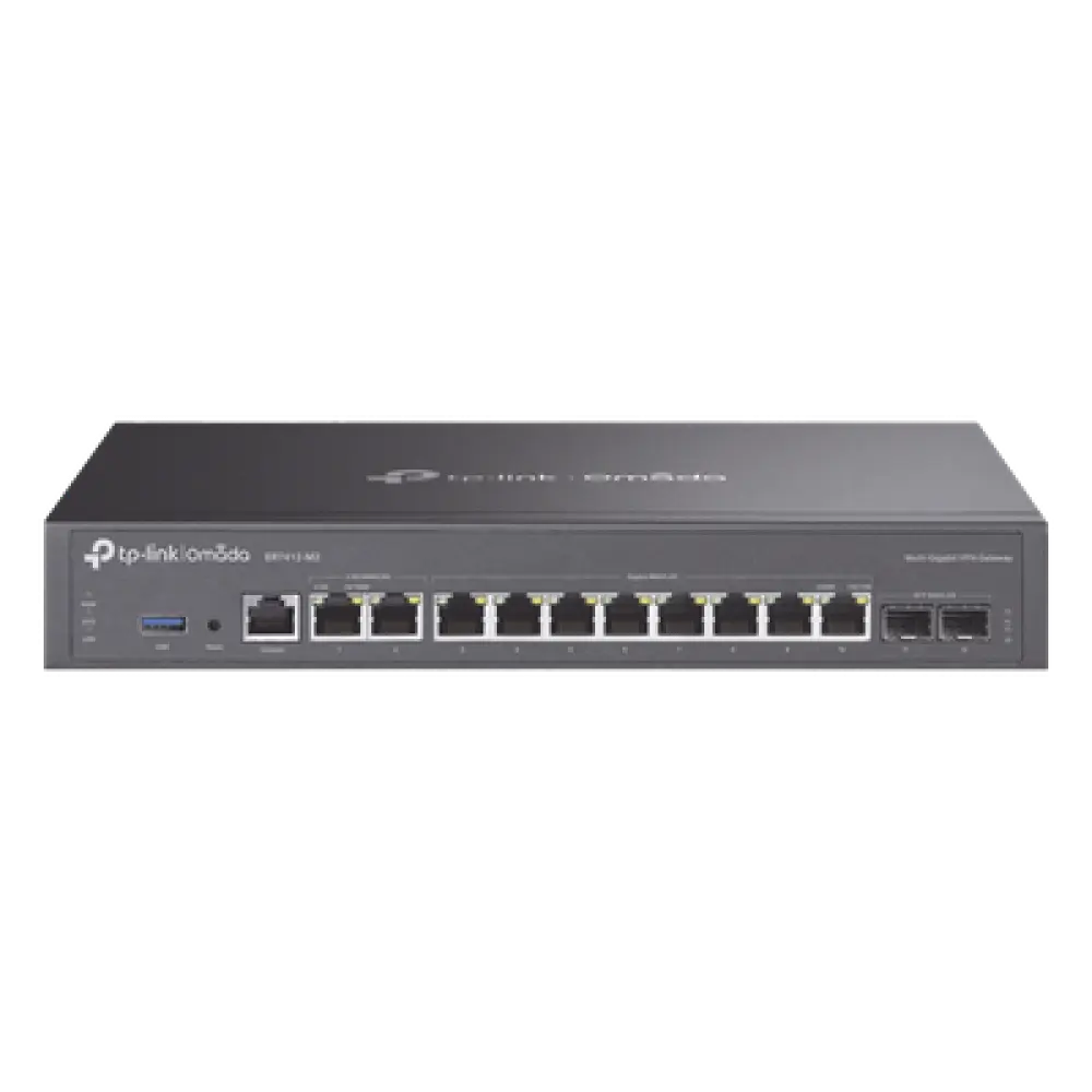 Router Empresarial Multi-WAN / 11 Puertos WAN con Balanceo de Carga / 2 Puertos 2.5 Gigabit / 8 Puertos Gigabit / 2 Puertos SFP / 1,000,000 Sesiones Concurrentes / USB 3.0