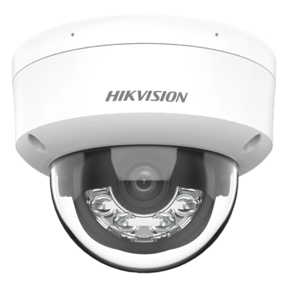 Cámara Domo IP / 8 Megapixel (4K) / Lente 2.8 mm / 113° / Dual Light 30 m (98.4 ft) / AcuSense Lite / IK08 / IP67 / PoE