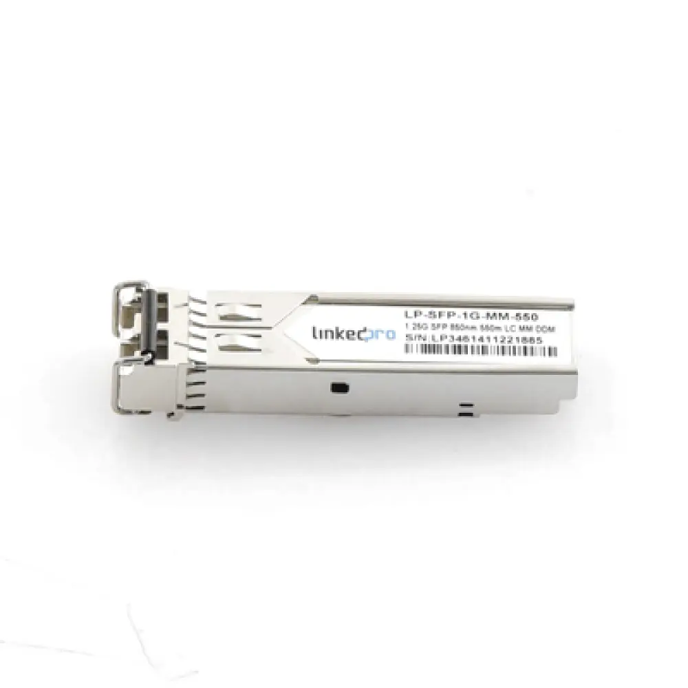 Transceptor SFP / 1.25 Gbps / Multimodo 850 nm / 1000BASE-SX / LC/UPC Dúplex / 550 m (1804.5 ft) / DDM / Hot-Pluggable