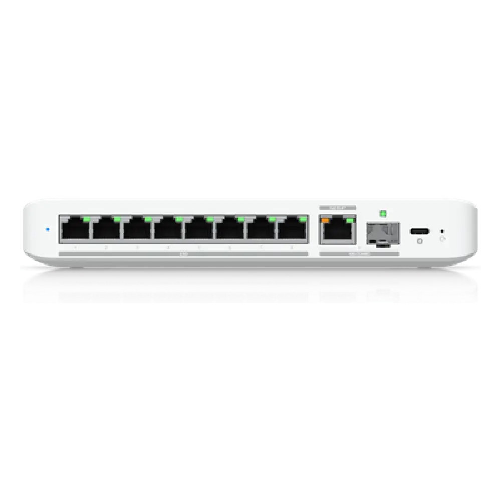 Switch Administrable / 8 Puertos 2.5GbE / 1 Puerto 10GbE RJ45/SFP+ / 60 Gbps / PoE+ o USB-C