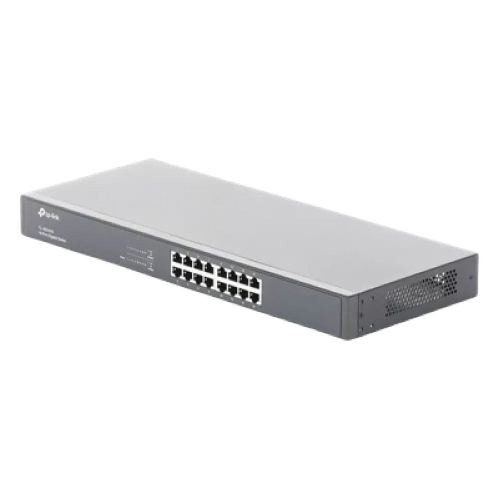 Switch Gigabit no administrable / 16 puertos 10/100/1000 Mbps / Rack o escritorio / 35.7 Mpps / 1.19 ft (0.36 m) de profundidad