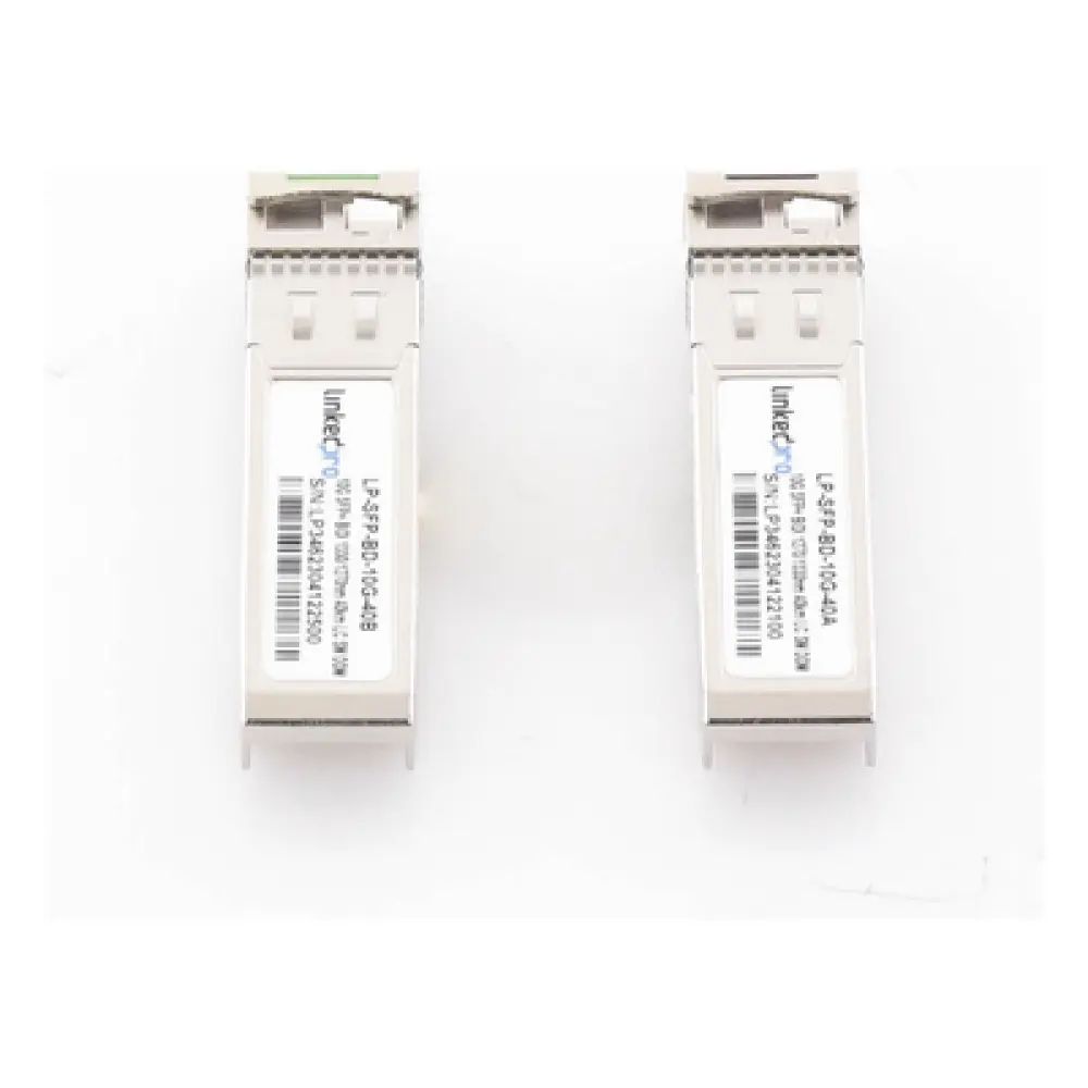 Transceptor Óptico SFP+ Bidireccional / 10 Gbps / Monomodo 1270 & 1330 nm / Alcance 40 km (131,233 ft) / LC/UPC Simplex / DDM / Hot-Pluggable