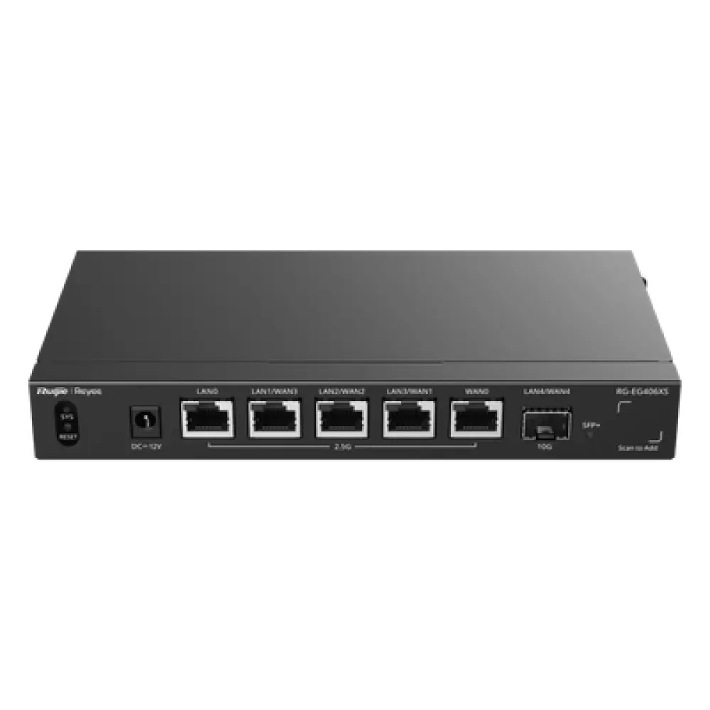 Router Balanceador SD-WAN / 5 Servicios WAN / 400 Usuarios Concurrentes / Throughput 2.5 Gbps / Puerto SFP+ 10G / 5 Puertos Multi-Gigabit 2.5G