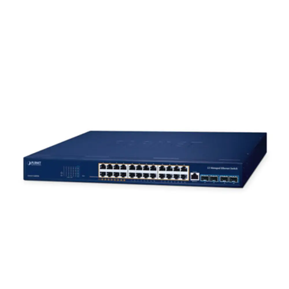 Switch PoE Administrable Capa 3 / 24 Puertos Gigabit / 8 Puertos 802.3bt / 16 Puertos 802.3at / 4 SFP+ 10G / 480 W PoE