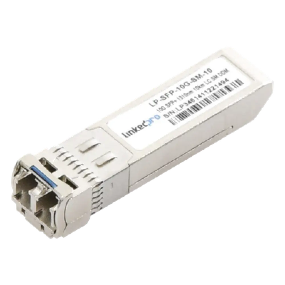 Transceptor Óptico SFP+ / 10 Gbps / Monomodo / 1310 nm / Alcance 10 km / LC/UPC Dúplex / DDM