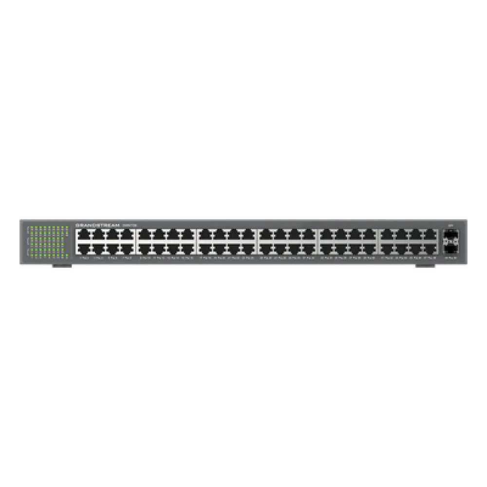 Switch No Administrable / 48 Puertos Gigabit / 100 Gbps / 2 SFP / Montaje Rack / 9KB Jumbo Frame