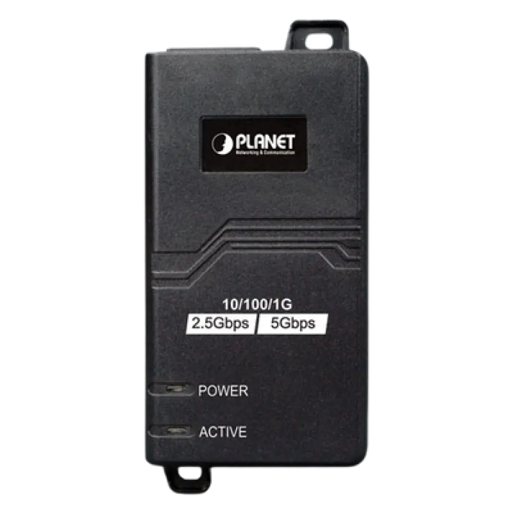 Inyector PoE / 802.3af/at / 30 W / Puertos 10/100/1000Mbps/2.5G/5G / Alcance 100 m (328 ft)