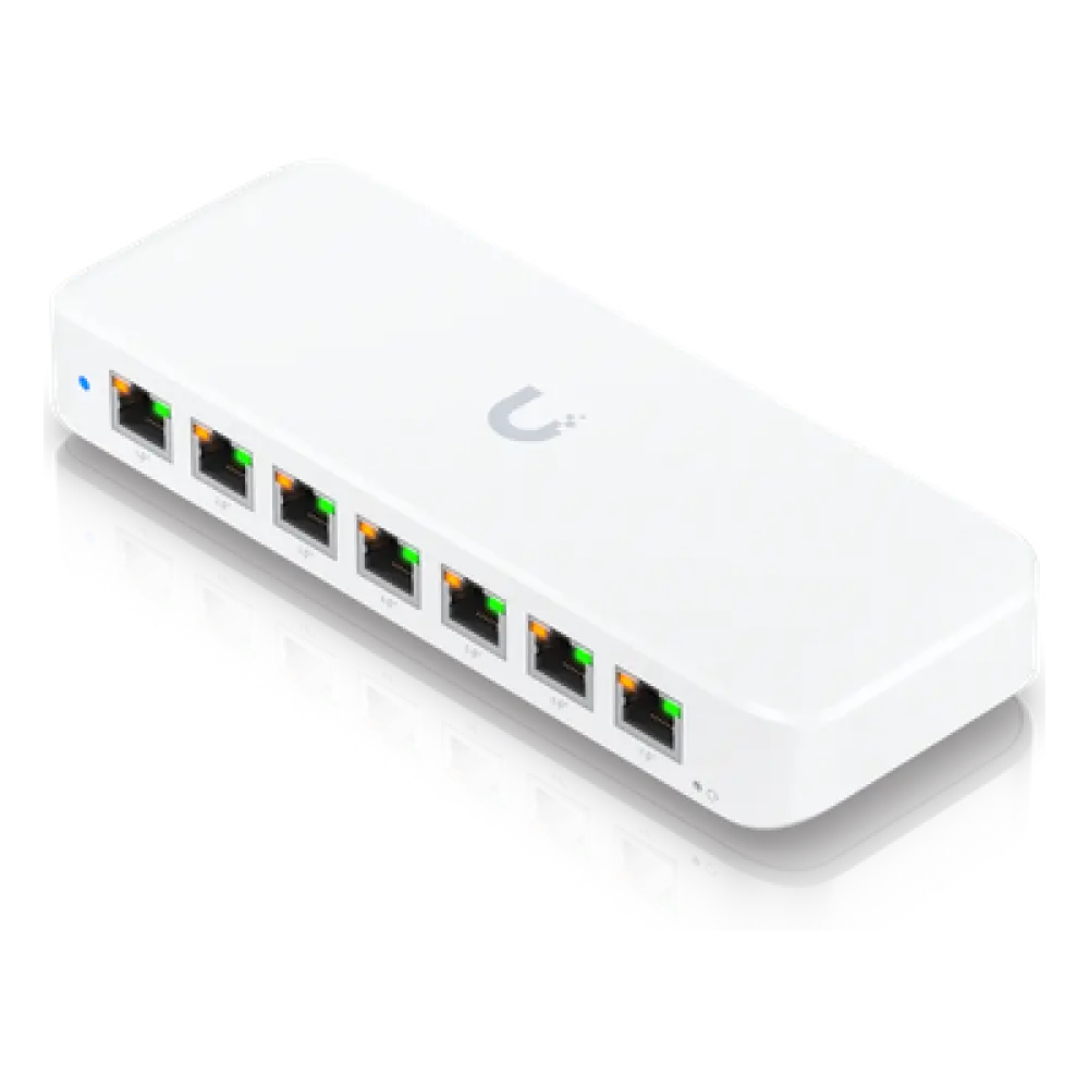 Switch PoE Capa 2 / 8 Puertos GbE / 7 Puertos PoE+ / 1 Puerto Entrada PoE++ / 52 W Presupuesto PoE / 16 Gbps Capacidad de Conmutación / Montaje Versátil