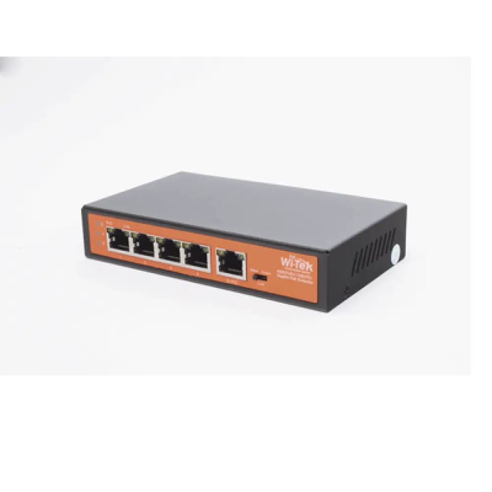 Extensor PoE / Entrada 90W / 4 salidas Gigabit 802.3af/at 30W / Alcance 250 m (820 ft) / 5 puertos / No administrable