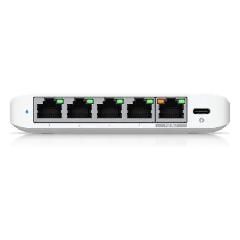 Switch administrable / 5 puertos 2.5G / PoE o USB-C / 25 Gbps / Compacto 4.6 x 3.5 x 0.8'