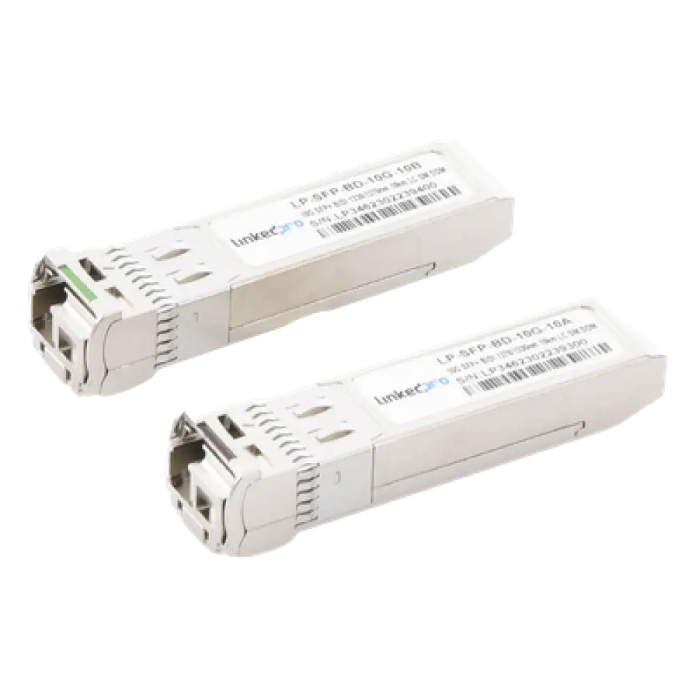 Transceptor Óptico Bidireccional SFP+ / 10 Gbps / Monomodo 10 km (32,808 ft) / 1270 & 1330 nm / LC/UPC Simplex / DDM / Hot-Pluggable