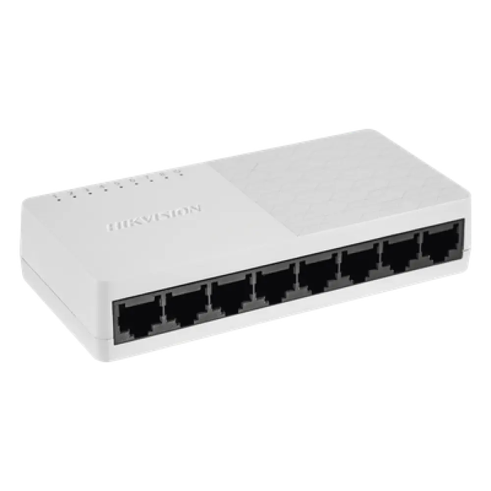 Switch Gigabit de Escritorio / 8 Puertos 10/100/1000 Mbps / Diseño Compacto / Operación Silenciosa / Fuente de Alimentación Incluida