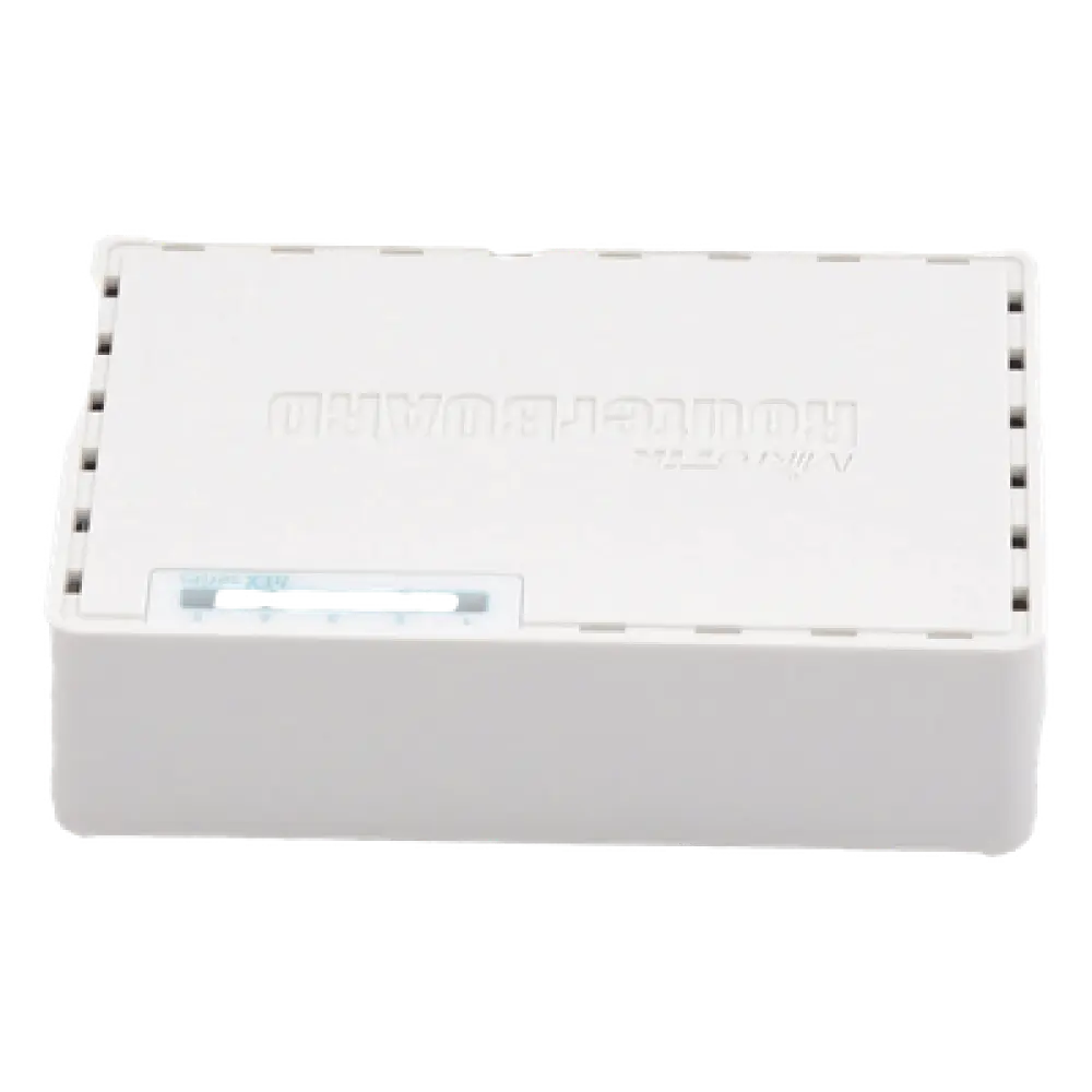 RouterBoard / 5 Puertos Fast Ethernet / 4 con PoE Pasivo / USB 2.0 / CPU 650 MHz / Rango -30°C a +70°C