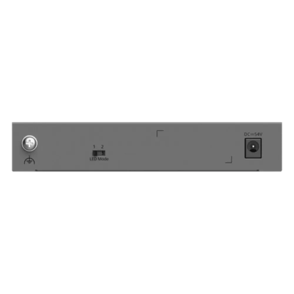 Switch Gigabit Smart Cloud / 7 Puertos / 4 PoE+ 40 W / 1 SFP Uplink / Capa 2 / Protección 6 kV / Fanless