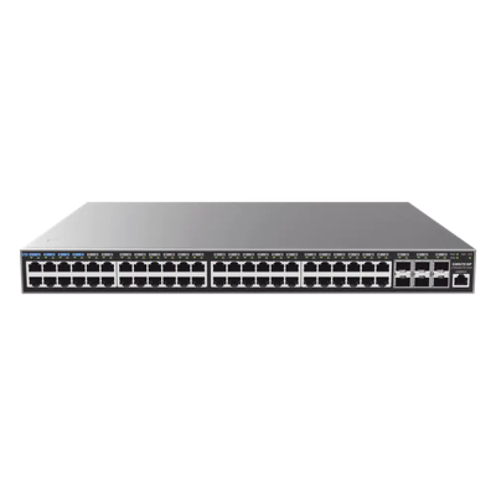 Switch Capa 3 PoE+ Administrable / 48 Puertos Gigabit / 6 SFP+ 10G / 740W / 216 Gbps / 2.43 ft (0.74 m) Altura