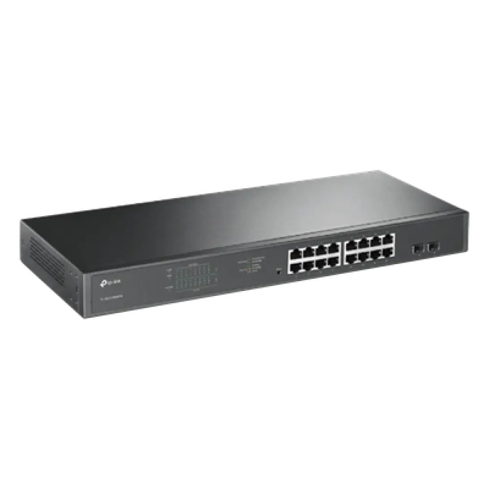 Switch PoE / 16 Puertos Gigabit / 2 SFP / 192W / 34 VLANs / 23.8 Mpps