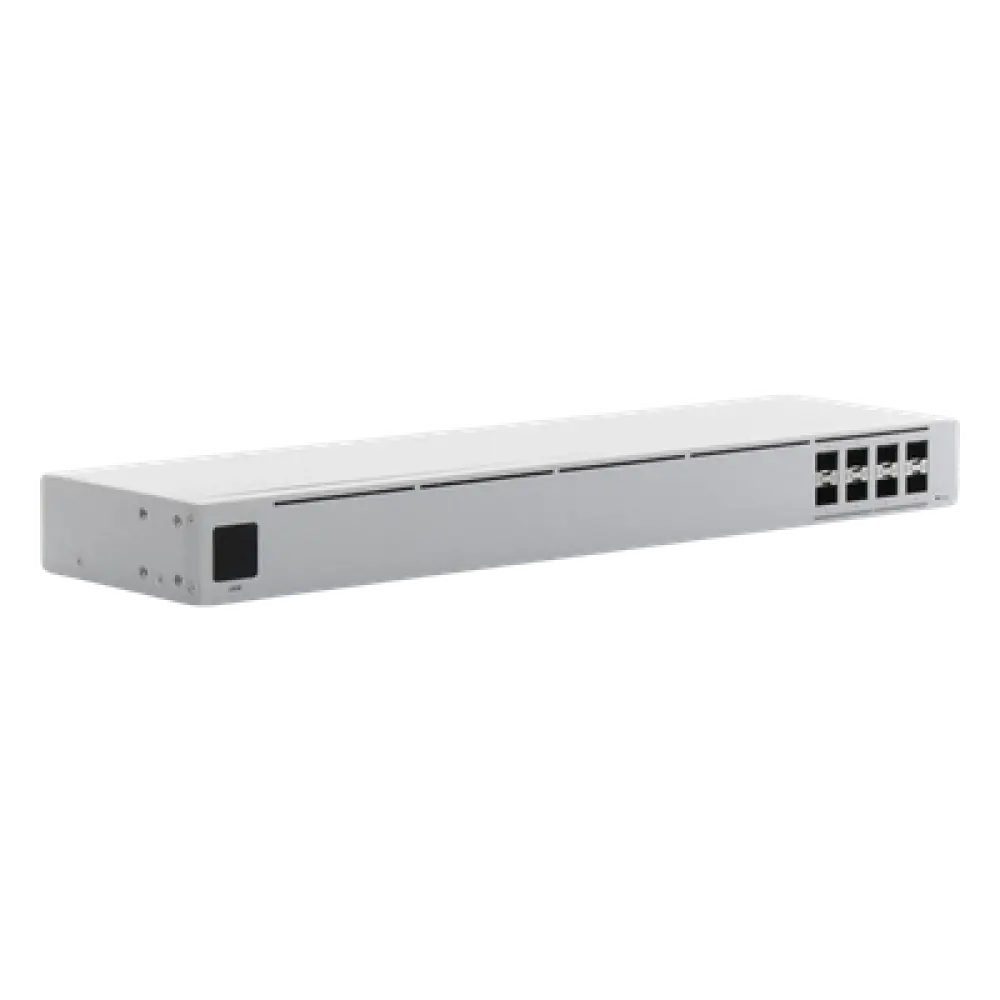 Switch administrable capa 2 / 8 puertos SFP+ 10G / 160 Gbps / Pantalla táctil 1.3" / 1U rack / 4.7 pies de profundidad
