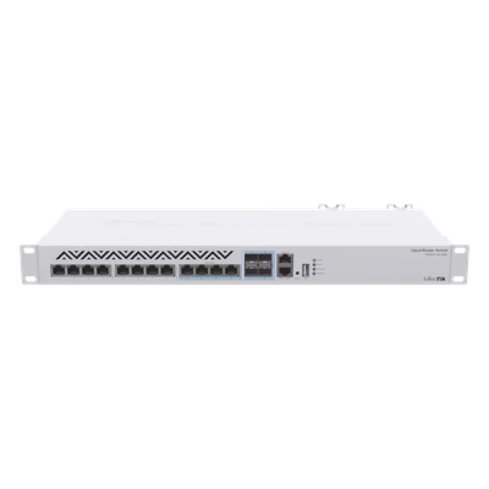 Cloud Router Switch / 8 Puertos 10G RJ45 / 4 Puertos Combo RJ45/SFP+ / 120 Gbps / 1U Rackmount
