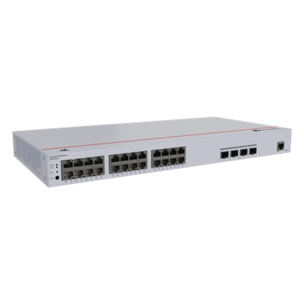 Switch Administrable Capa 2 / 24 Puertos PoE+ Gigabit / 4 Puertos SFP+/SFP 10G / PoE Perpetuo / 400 W PoE / 128 Gbps / 95 Mpps